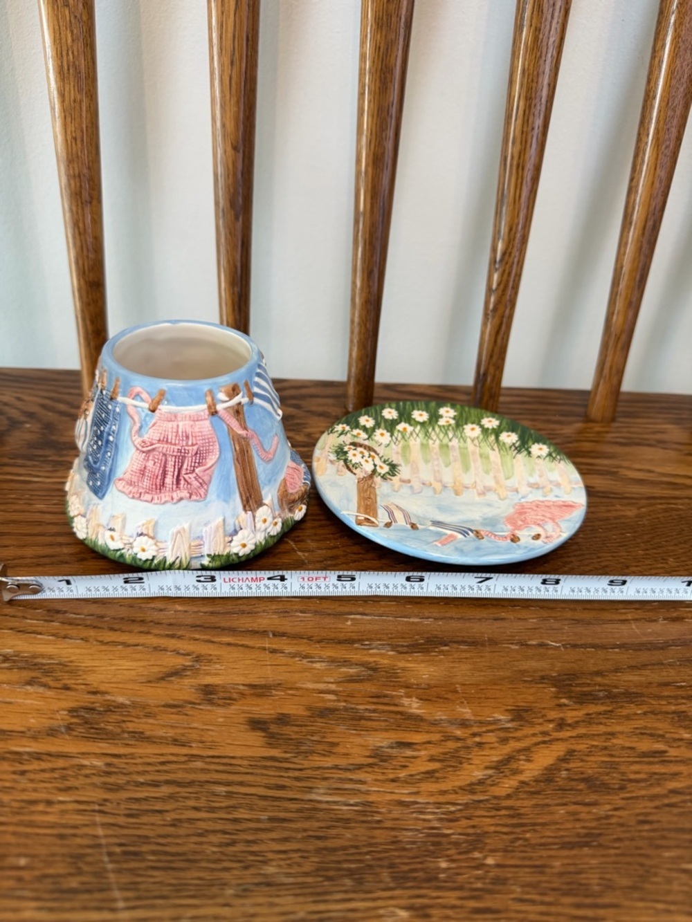 Yankee Candle Sampler Votive Holder & Tray Set - Country Clothesline Garden